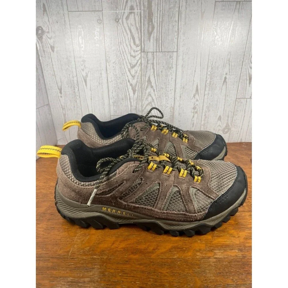 Merrell Oakcreek Men's 9W Low Top Hiking Shoes Brown Espresso Trail Sneakers